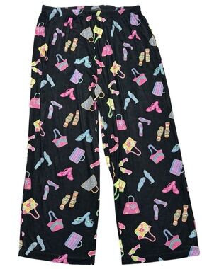 Slinky Brand Novelty Shoe Bag Print Crop Pant Size 1X Maximalist Traveler
